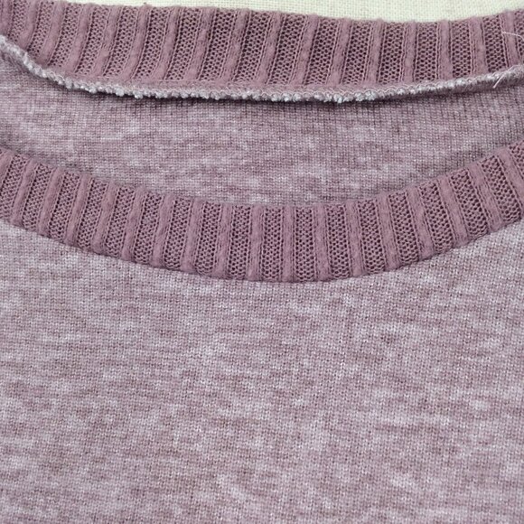 Born Top Womens Size Large Mauve Pink Long Sleeve Knit Lightweight Sweater - Picture 7 of 9